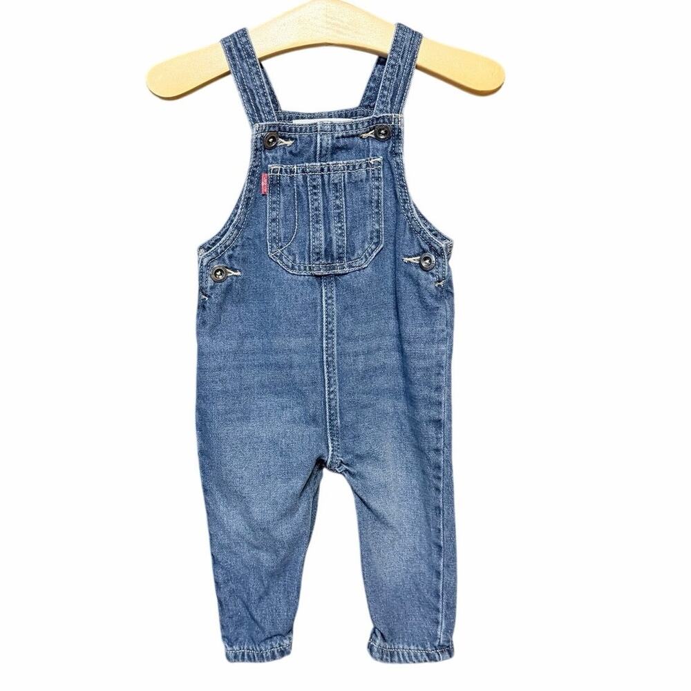 Levi’s baby denim overalls 12 months 100% cotton unisex one piece pumpkin patch